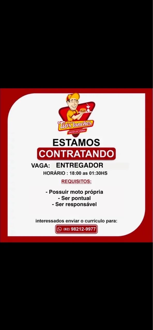 Vaga ENTREGADOR 1