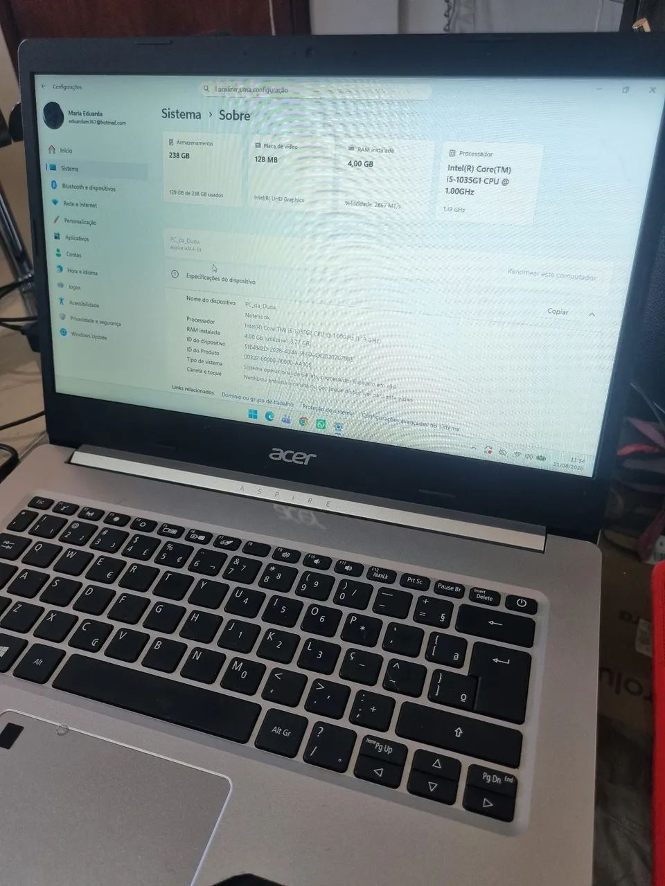 Vendo Notebook Acer Aspire 5 A514-53 | Intel Core i5 | SSD 256 GB - Foto 4
