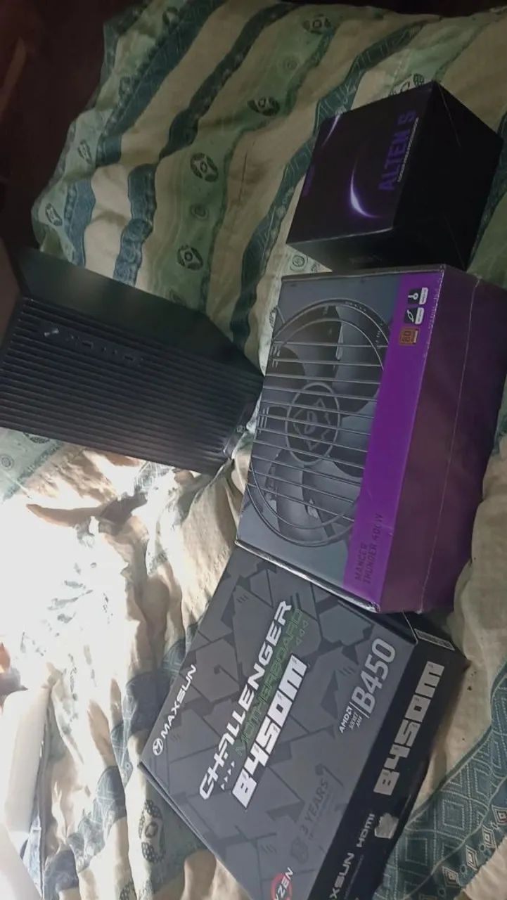 Kit placa mãe processador e memória+ gabinete e fonte  - Foto 2
