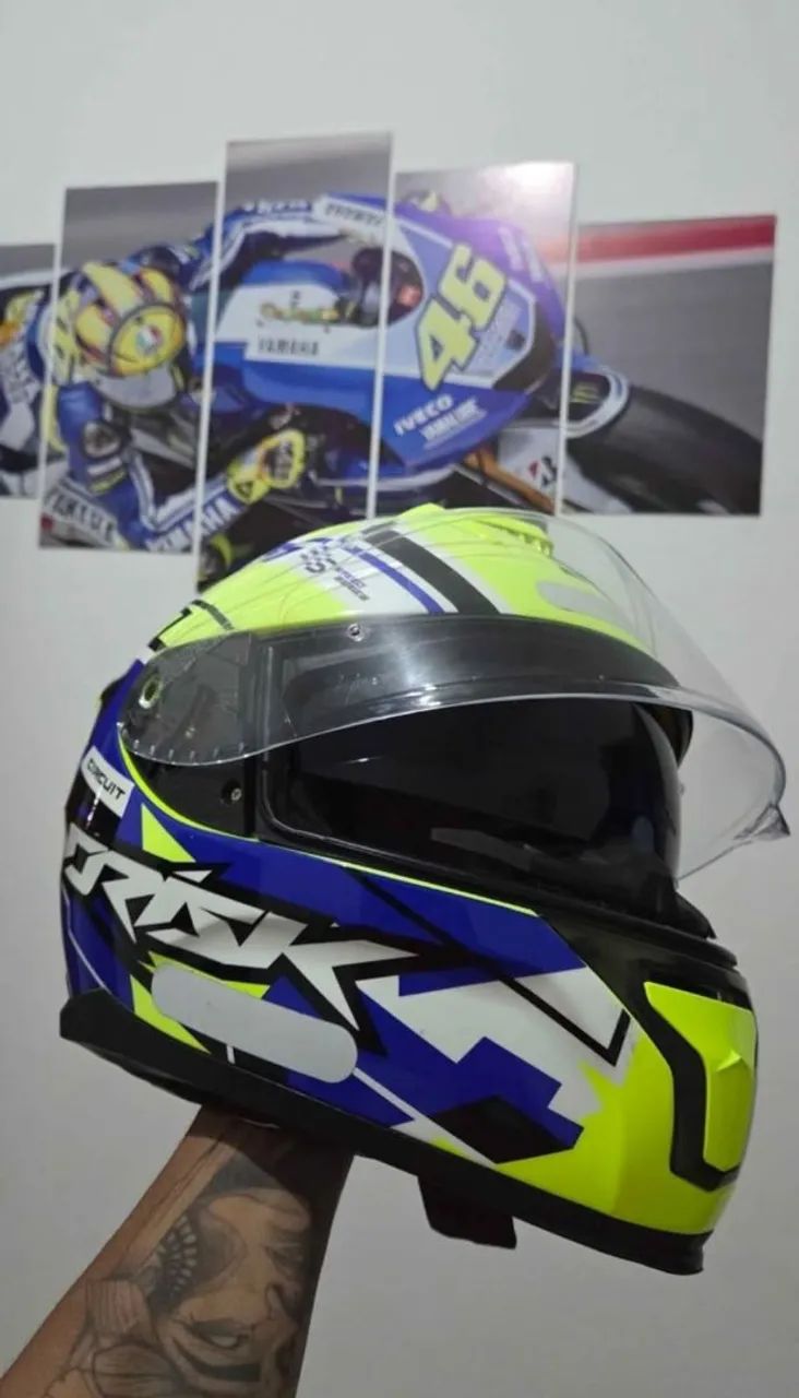 Capacete norisk com óculos n"60 - Foto 2