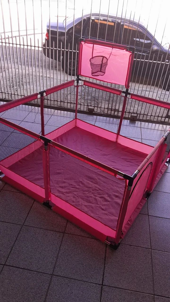 Cercadinho para bebe com mini cesta de basquete  - Foto 4