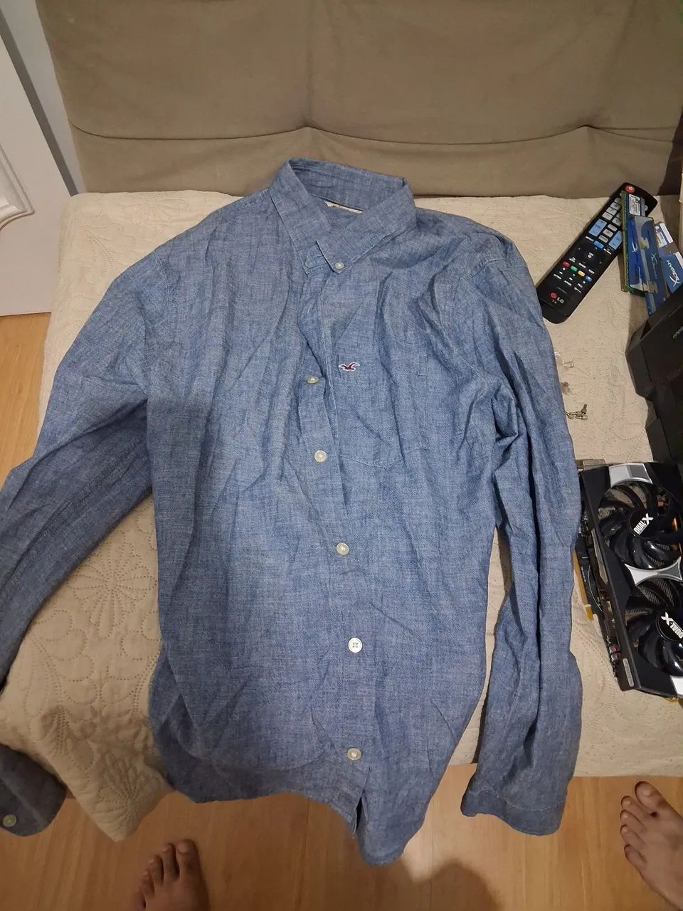 CAMISA HOLLISTER G ORIGINAL MANGA COMPRIDA