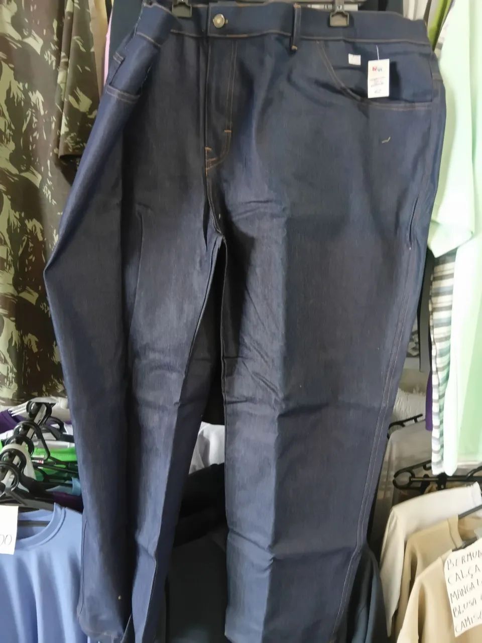 Calças jeans com elástico para trabalho  - Foto 2