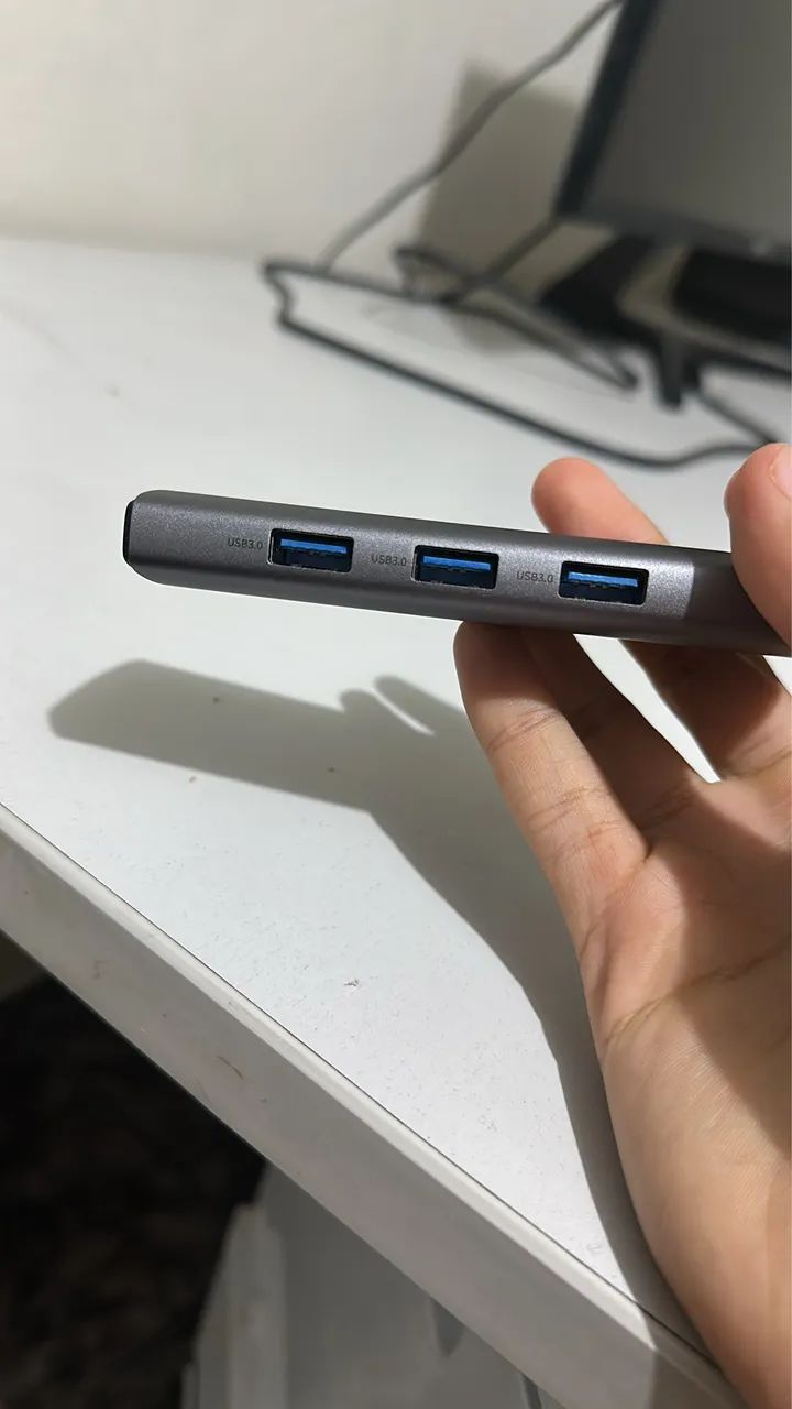Hub Baseus 5 em 1 - USB Tipo C, HDMI 4K e 3 entradas USB 3.0 - Foto 4