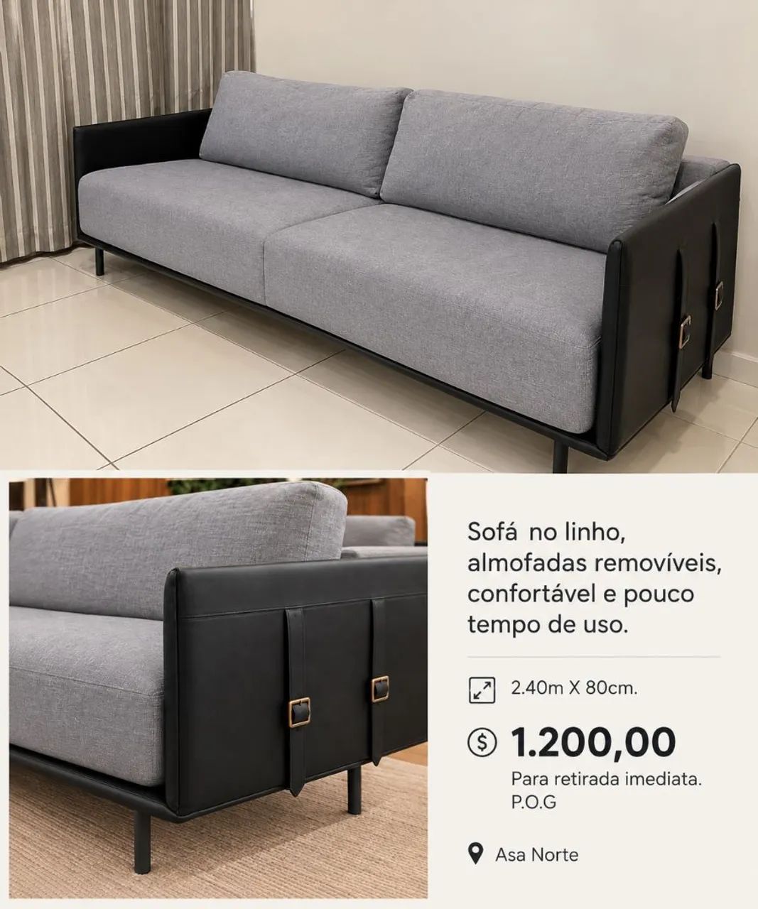 Sofa super confortável e conservado 