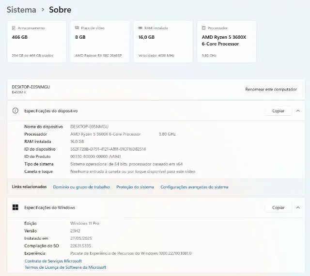 PC Gamer, AMD Ryzen 5 3600x, Radeon RX 580 8GB, 16GB DDR4, SSD 480GB - Foto 2