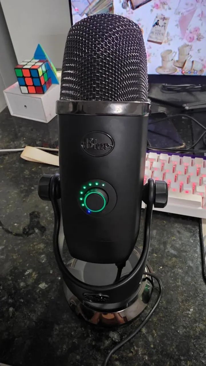 microfone condensador USB Logitech Blue Yeti X - Foto 3