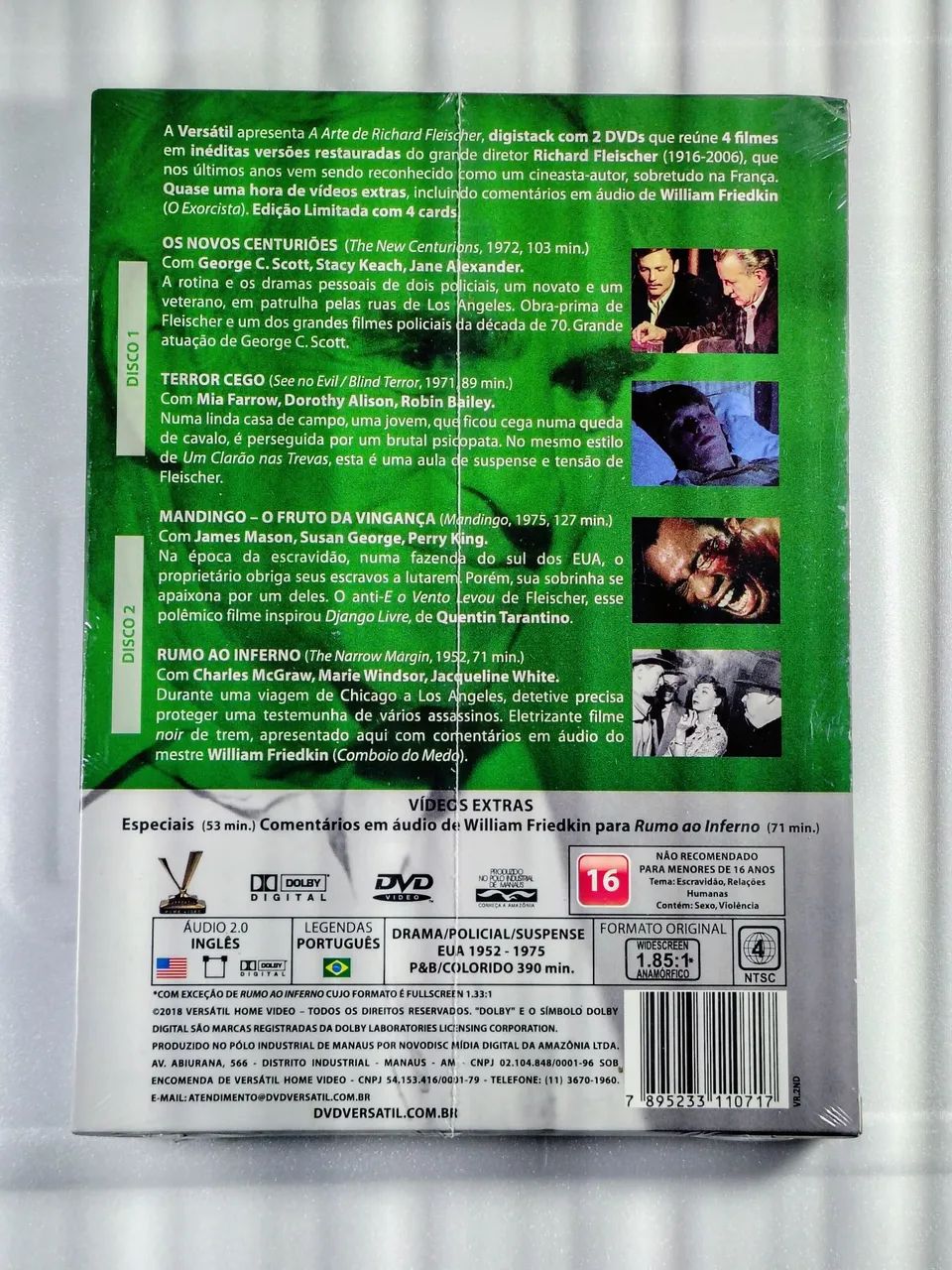 Dvd arte de Richard Fleischer (coleção Versátil) - Foto 2