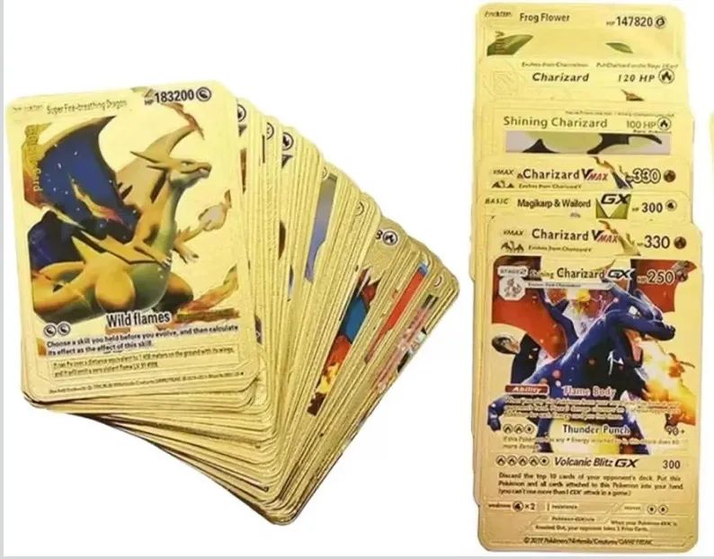 Cards Pokémon dourada - Foto 3