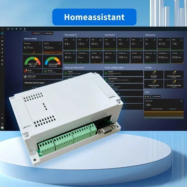 Módulo de automação 8 canais - relé esp32 wifi/ethernet rs232 usb 