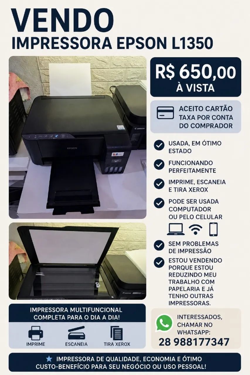 Impressora Epson L3250 multifuncional  - Foto 3