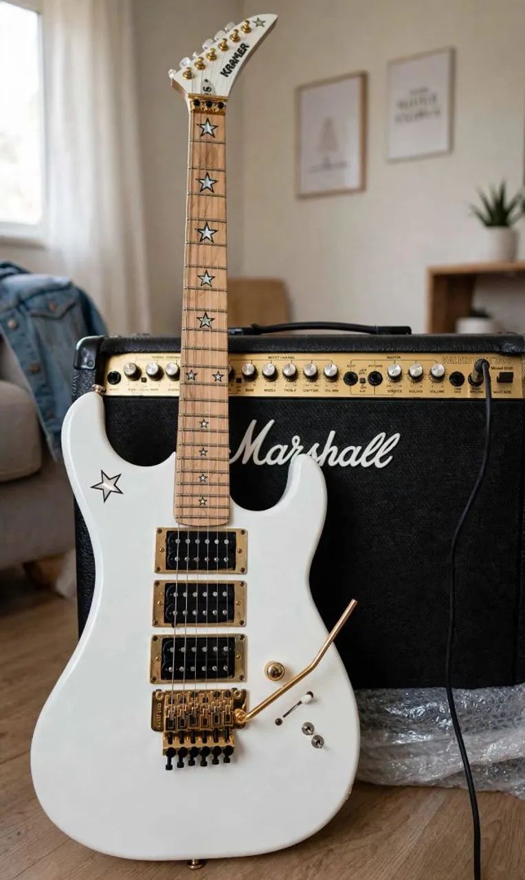 GUITARRA KRAMER JERSEY STAR + HARD CASE+AMP MARSHALL VALVSTATE 8080