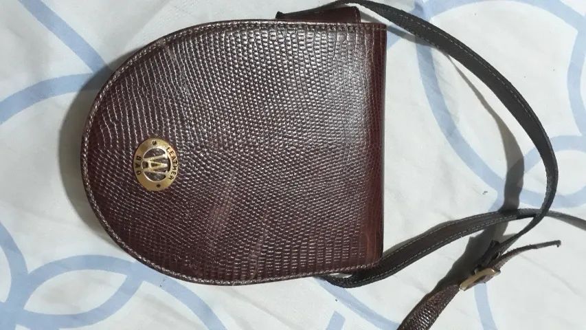 Bolsa vintage marrom em couro