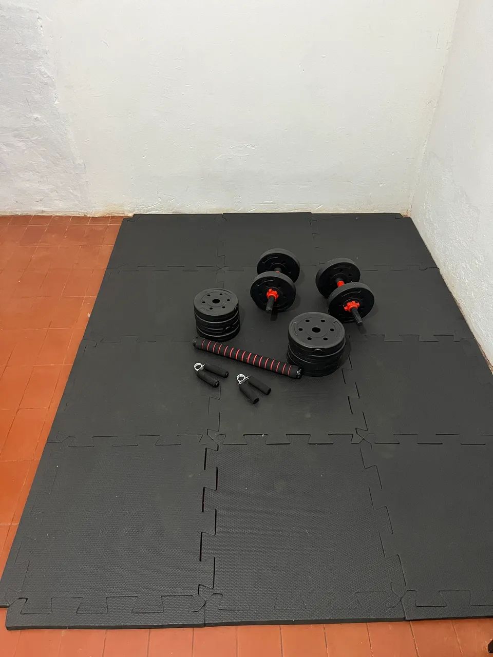 Kit Musculação com Tatame  - Foto 4