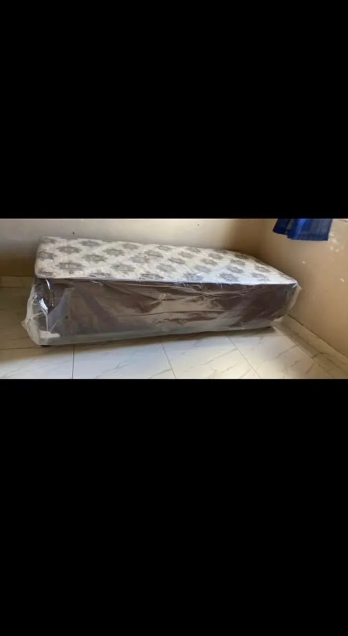 CAMA BOX SOLTEIRO - NO PLÁSTICO - SEMI NOVA - RETIRADA NA CASA ITABUNA  - Foto 2
