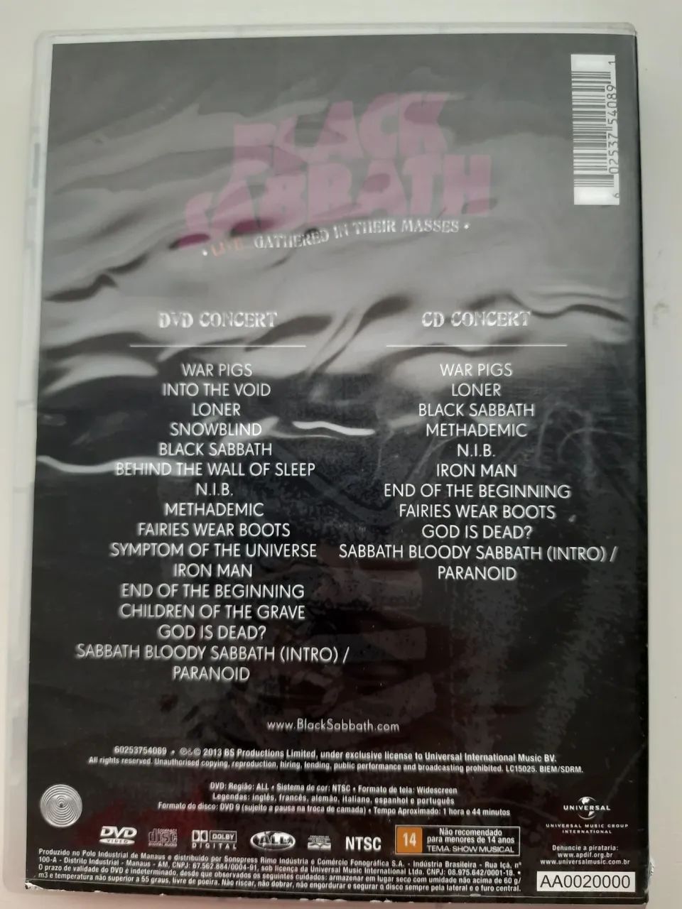 DVD e CD Black Sabbath - Live Gathered in Their Masses - Foto 2