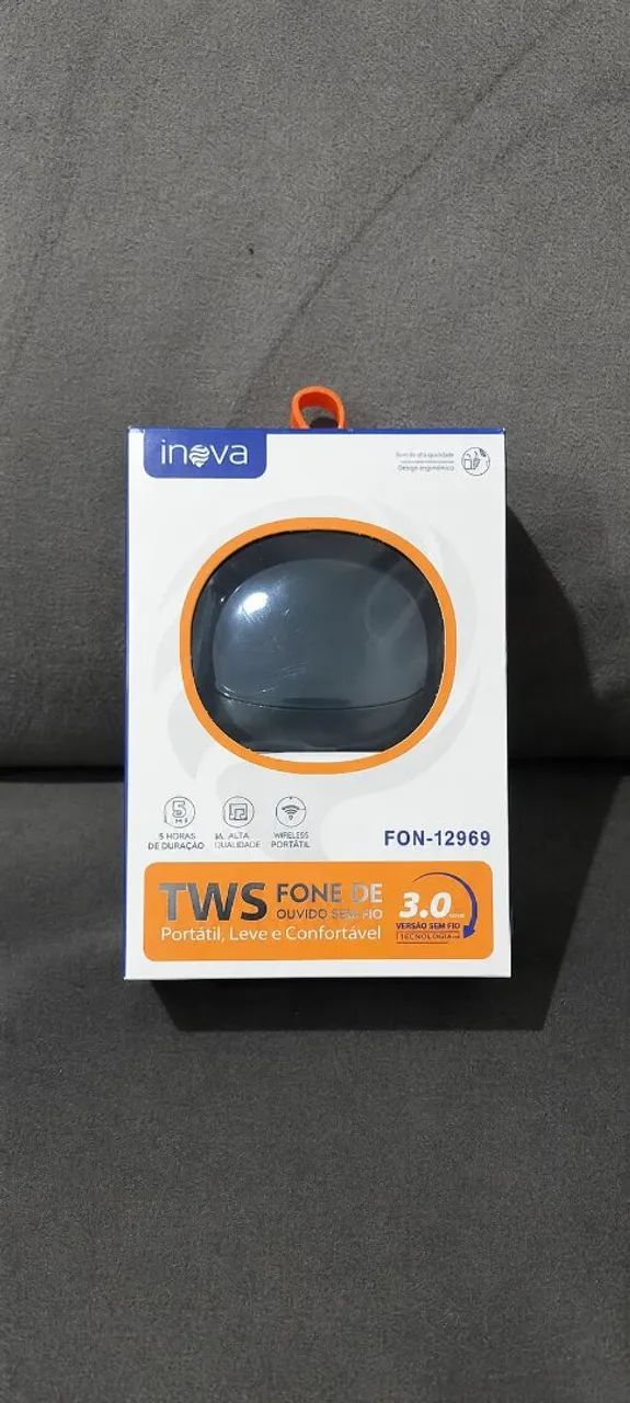 Fone de ouvido inova ( Nunca usado)