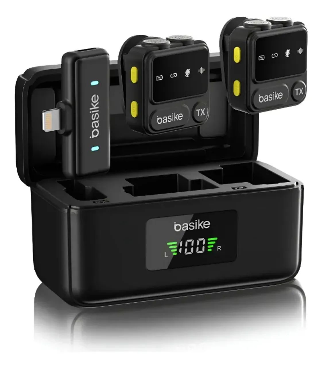 Microfone Lapela Anti-ruído Conector Lightning Para Iphone