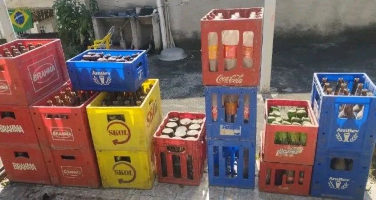 Engradado de bebidas 