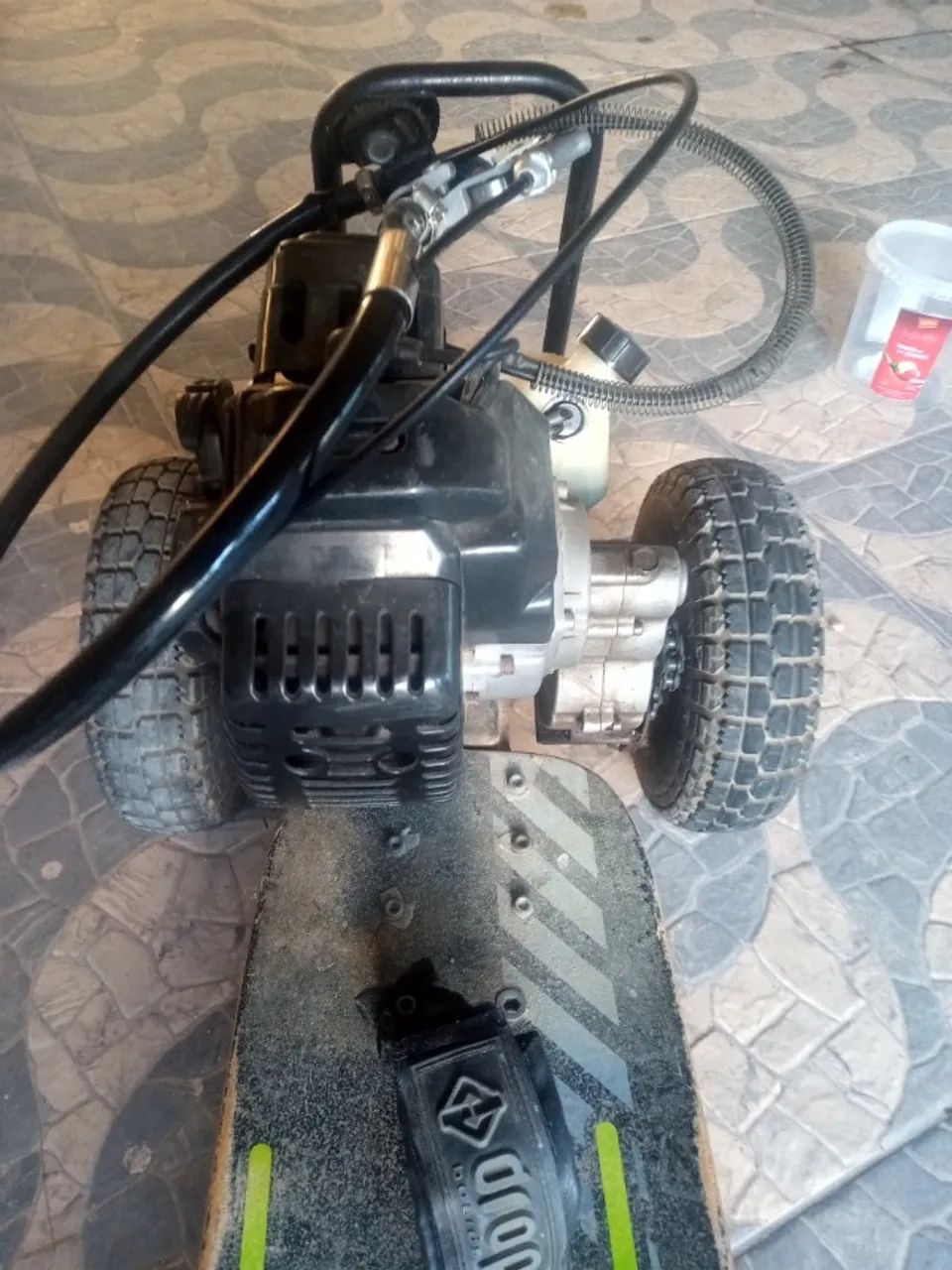 Skate Motorizado Gasolina Dropboards Carve Motor 2t 50 Cc - Foto 3