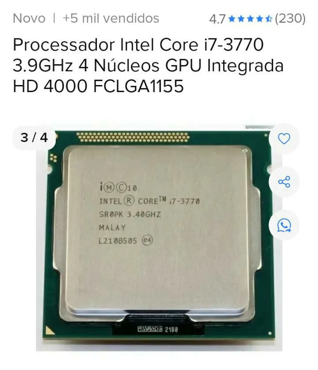 processador i7 6700k