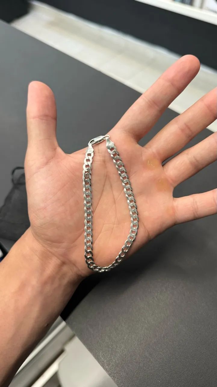 Pulseira Escamada Prata 925