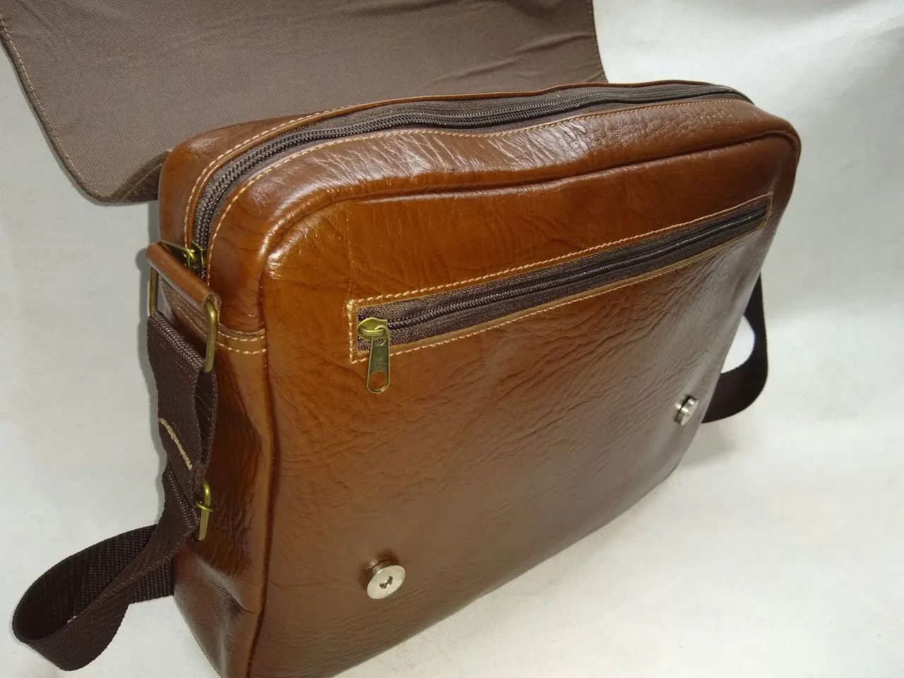 Bolsa Couro legítimo Nova  - Foto 2