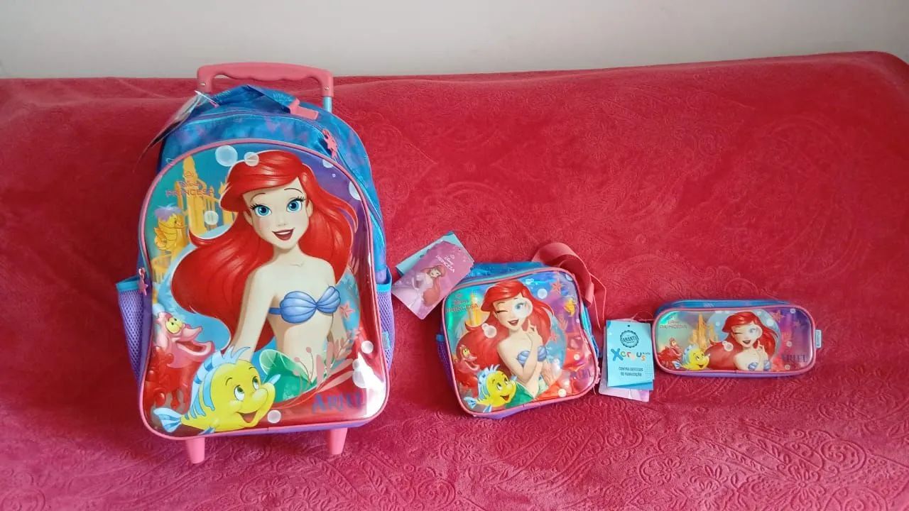Lindo conjunto de bolsa escolar 