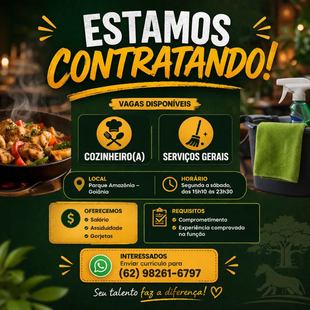 Vaga no parque Amazônia 