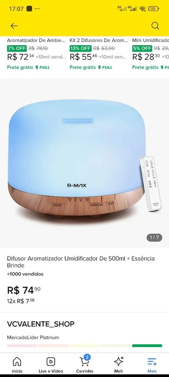 Difusor - Aromatizador 500ml - Foto 3