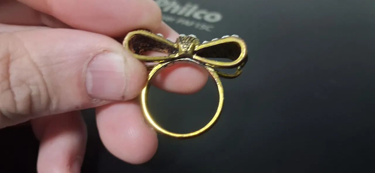 Anel com Forma de Laço Tamanho 14 - Foto 2