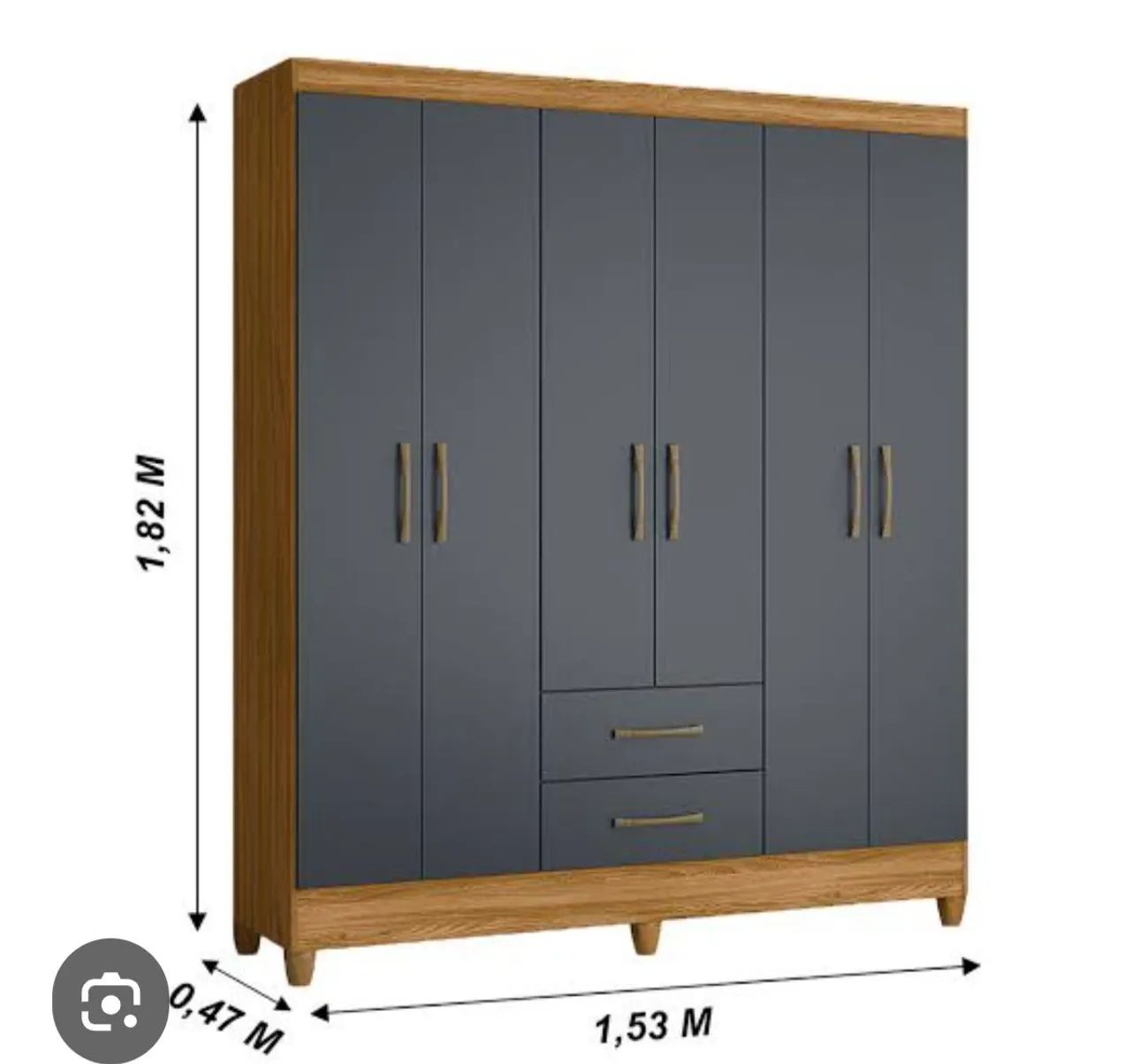 Guarda roupa casal 6 portas  - Foto 2