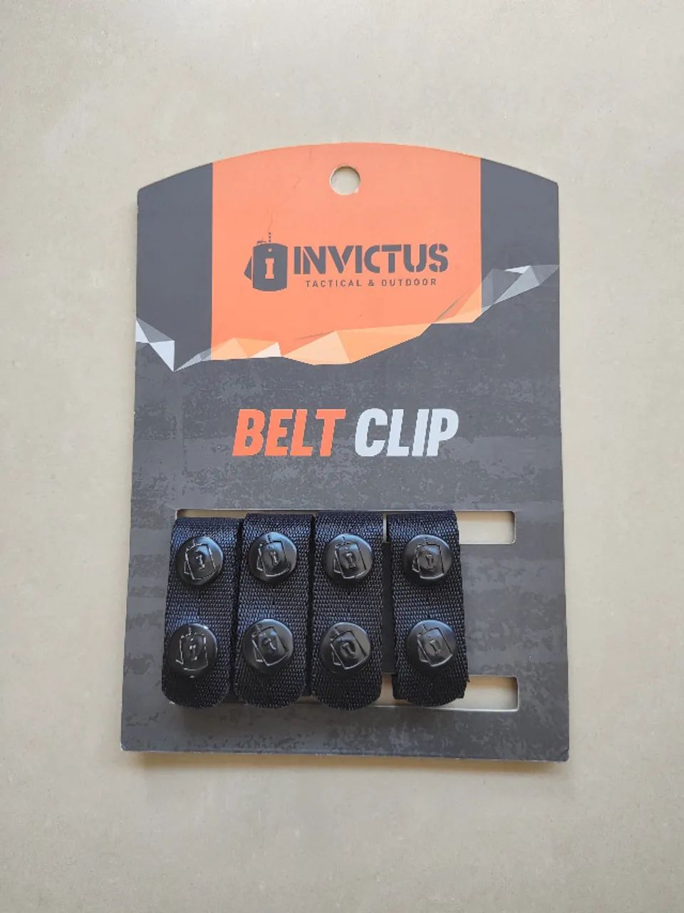 Belt Clip Preto Invictus Presilha Para Cinto Tático