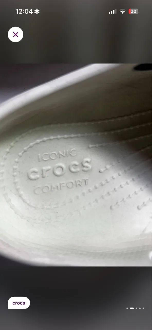 Crocs confort branca 38 - Foto 2