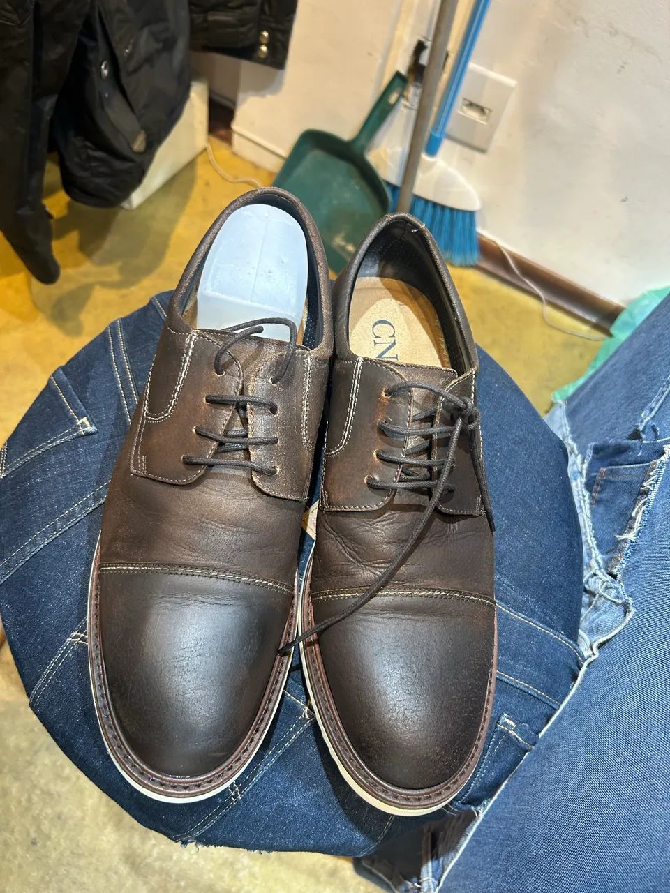 Sapato cns de couro 