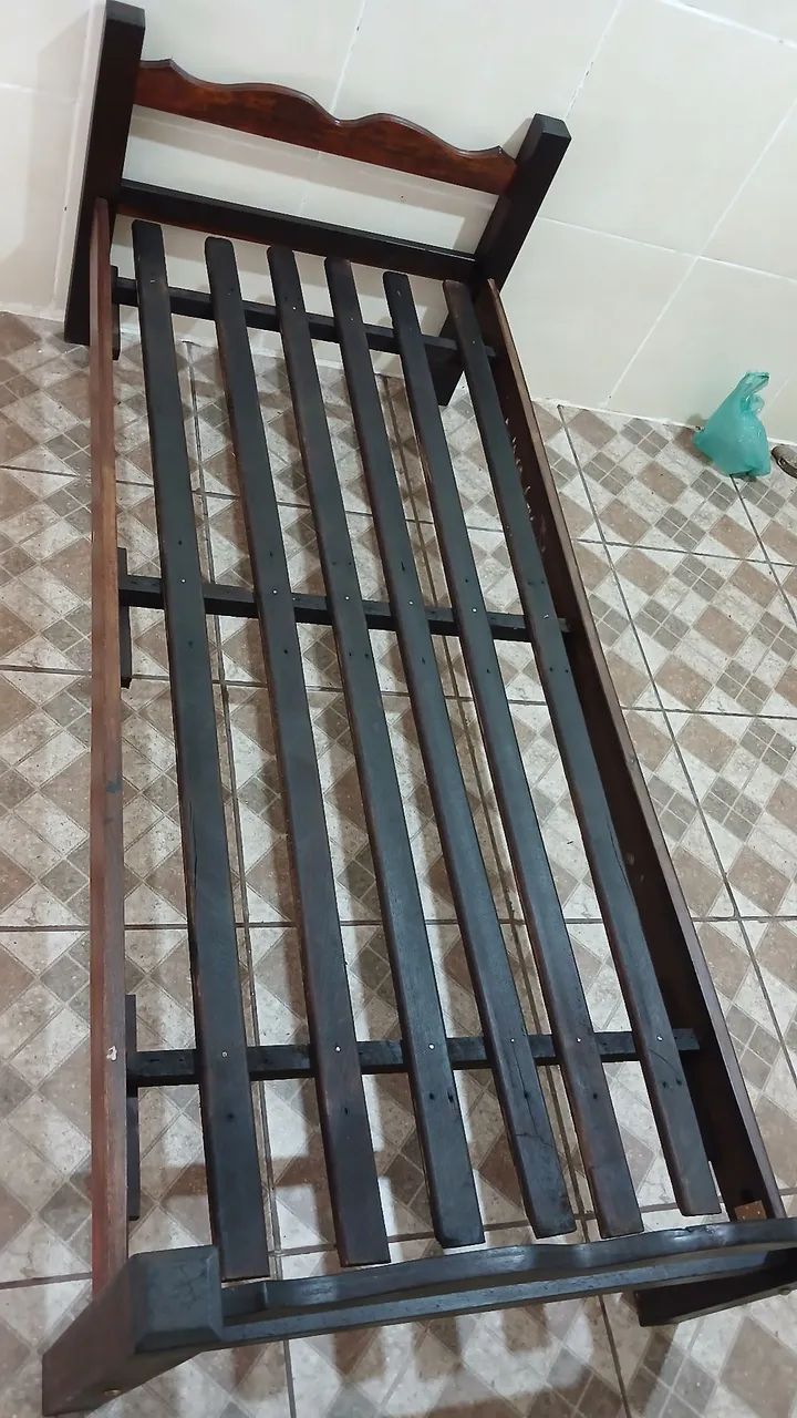 Cama de solteiro sucupira  - Foto 4
