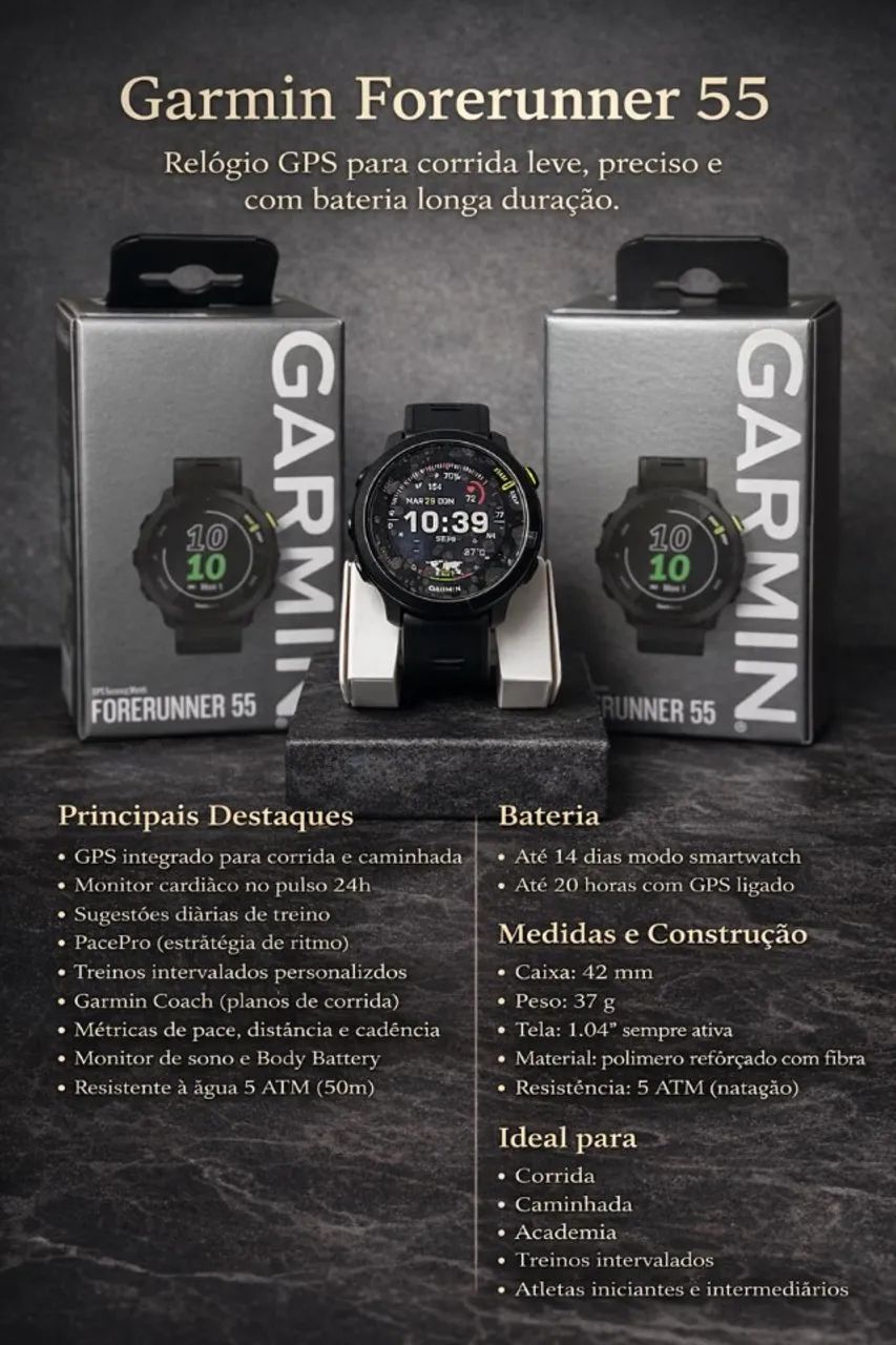 Relógio Garmin Forerunner 55