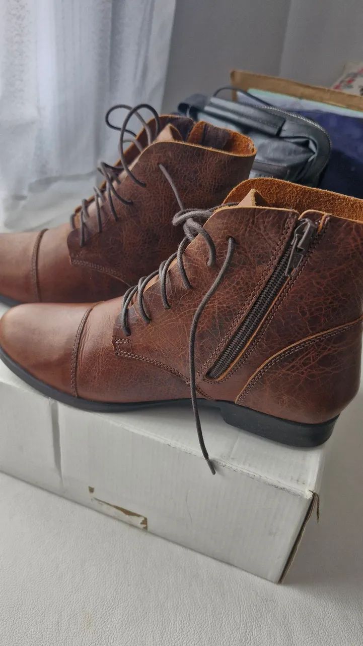 BOTA OXFORD LARANJA LIMA NOVA - Foto 3