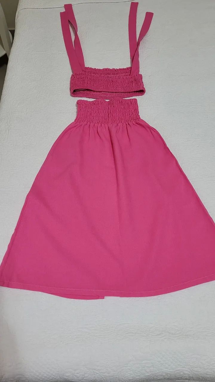 Conjunto de saia e croped infantil mixed. - Foto 2
