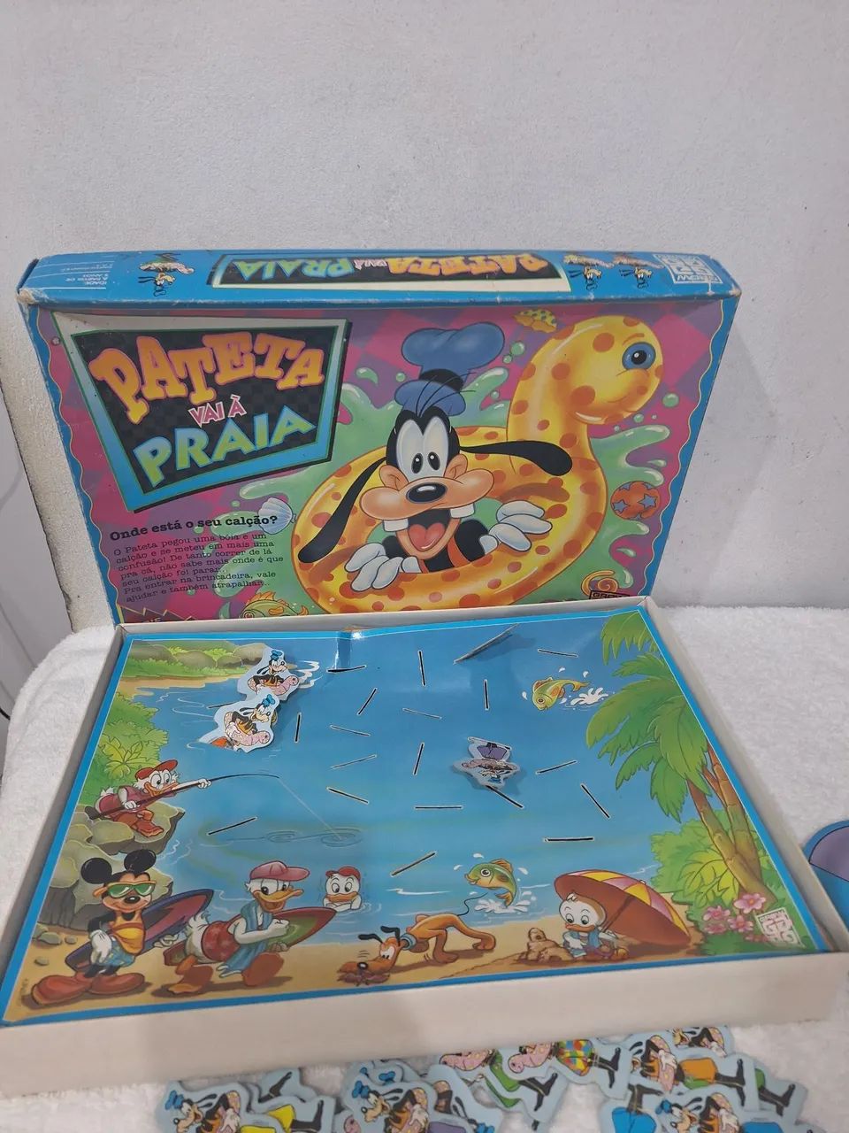 Jogo de tabuleiro anos 90 Pateta vai a praia Grow Disney (leia a descrição) raridade  - Foto 2