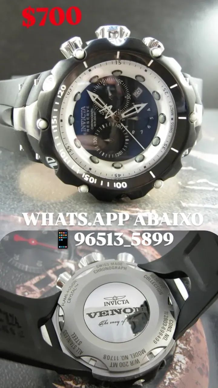 Relógio INVICTA VENOM RESERVE MODELO 11708 - Foto 3