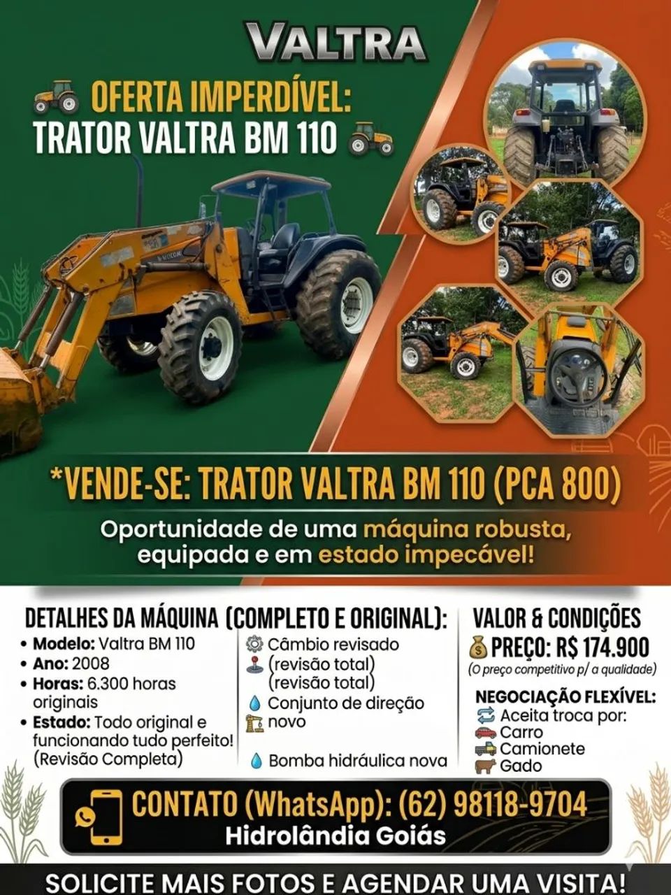 VENDO TRATOR VALTRA