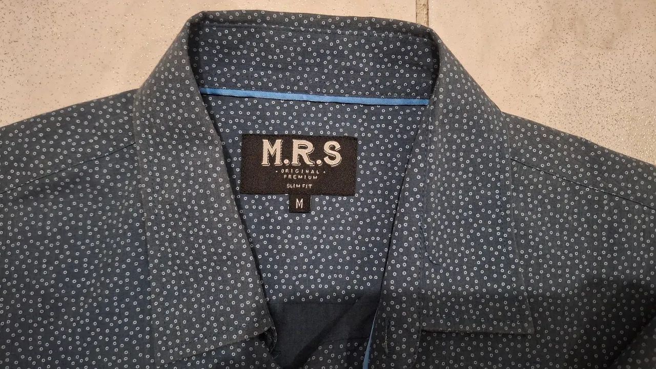 Camisa Slim Fit Azul - Foto 5