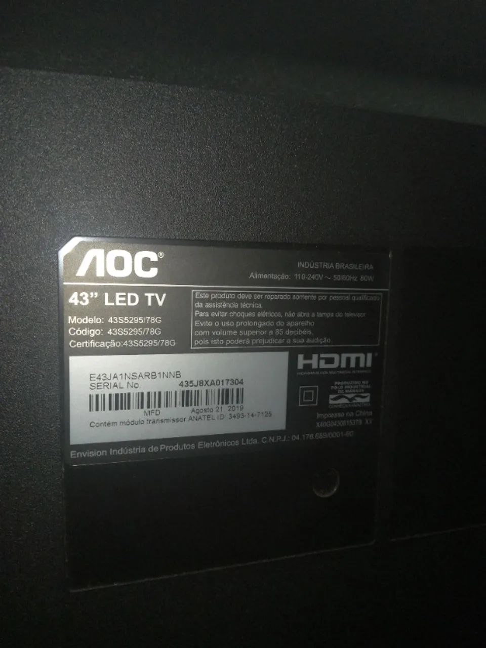 Tv smart 43 polegadas AOC - Foto 2