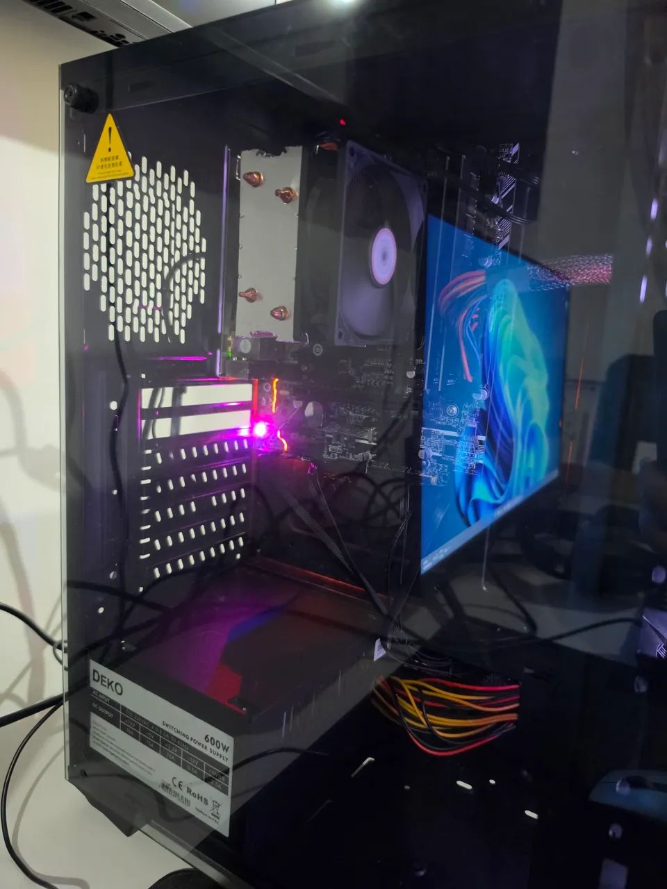PC GAMER COMPLETO RYZEN 7 16GB DDR4 MONITOR 24 POLEGADAS - Foto 3