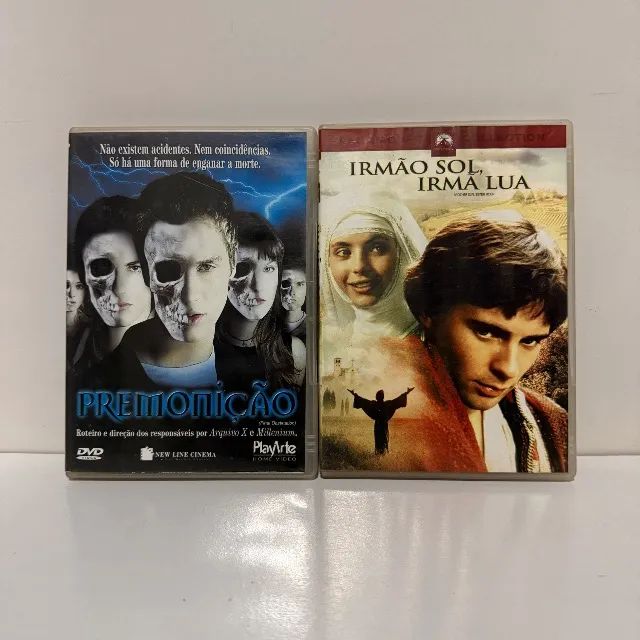 Lote com 2 DVDs Usados - Premonição e Irmão Sol, Irmã Lua