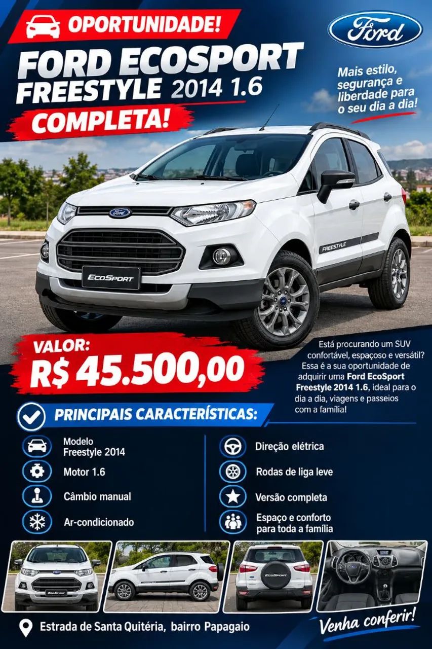Ford Ecosport EcoSport FREESTYLE 1.6 16V Flex 5p 2014