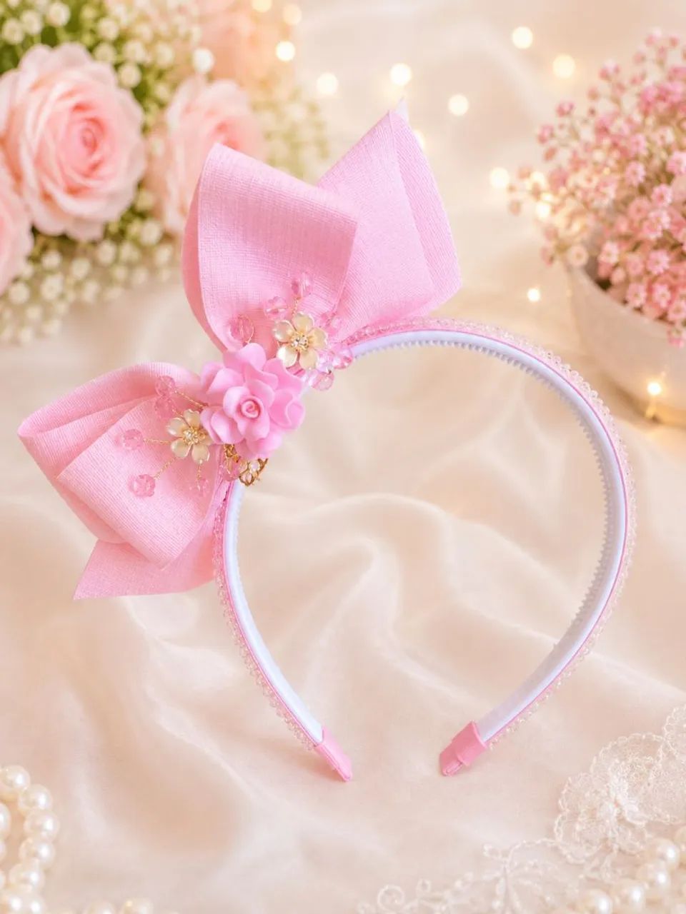 Laços e tiaras