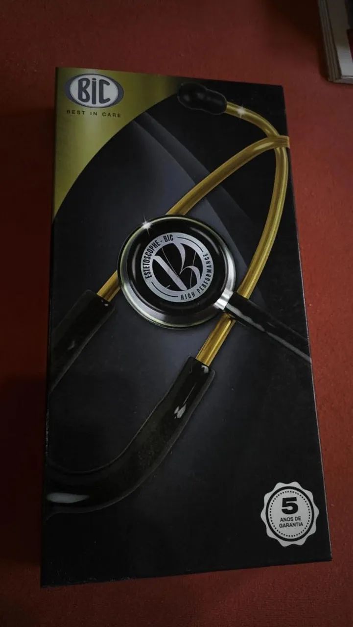 Estetoscópio BIC High Performance Preto - Completo