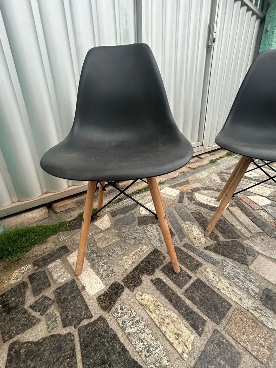 4 Cadeiras Easy Wood preta  - Foto 3